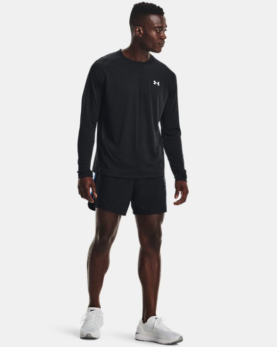 Men's UA SpeedPocket 7'' Shorts in Black image number 3